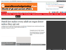 Tablet Screenshot of generalknowledgetoday.com